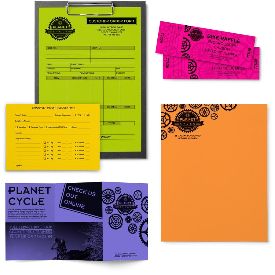 Astrobrights Color Copy Paper "Happy" , 5 Assorted Colours