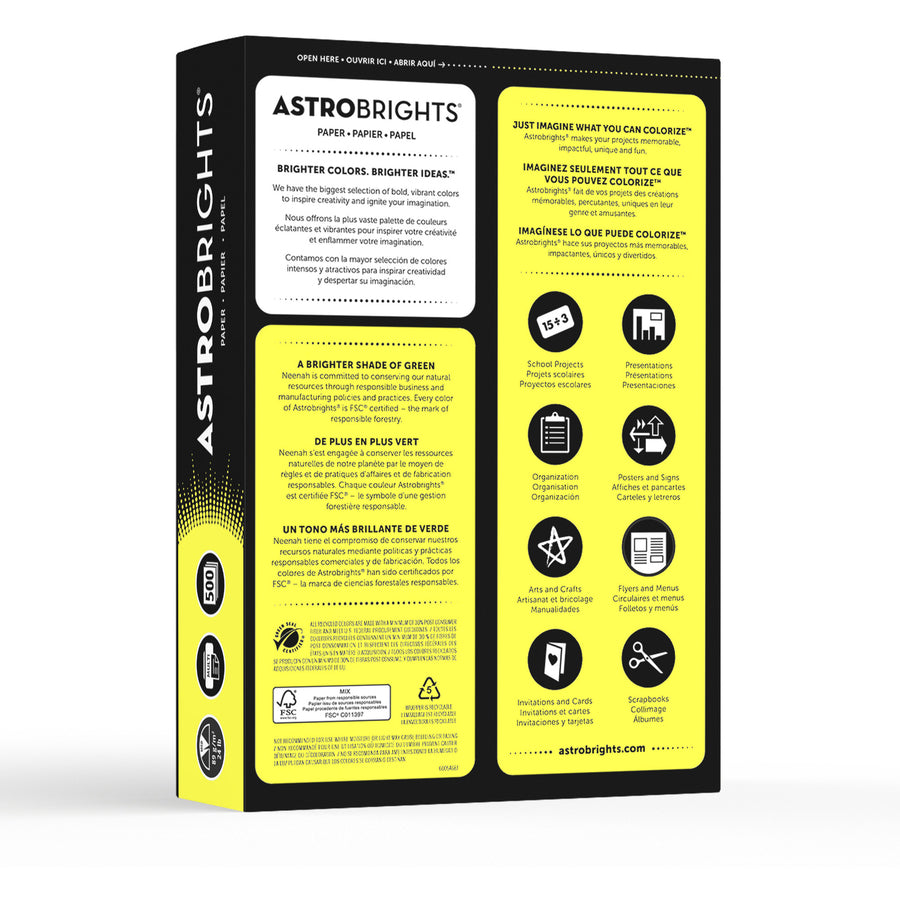 Astrobrights Color Copy Paper - Sunburst Yellow