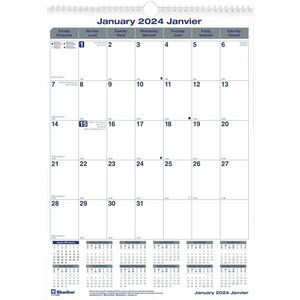 17"x12" Monthly Wall Calendar