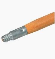 Metal Threaded Tip Wooden Handle Each