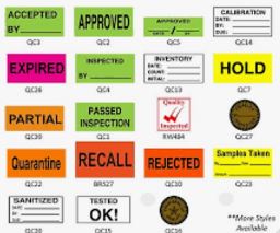 PASSED INSPECTION 1"X2" 500/Roll