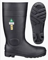 White Steel Toe Rubber Boot 1 Pair