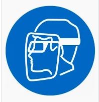 Wear Face Shield & Eye Protection Each