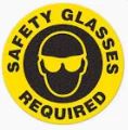 18" Floor Sign SAFETY GLASSES REQUIRED