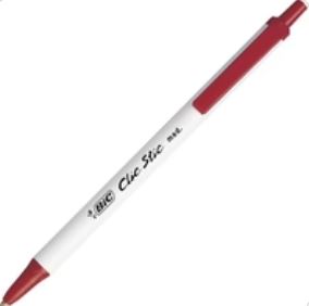 BIC Medium Clic Stic Retractable Pen 12/Pack