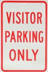 Visitor Parking Only Sign Each