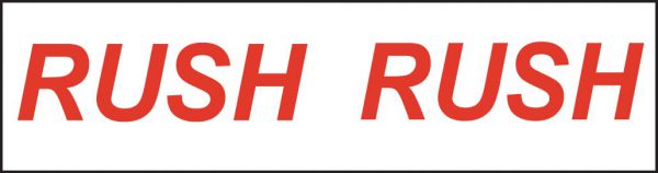 "Rush" Tape 48/Case