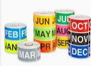 3"x3" Monthly Inventory Label 500/Roll