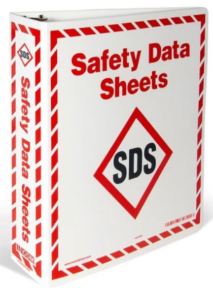 M.S.D.S Binder with Dividers Kit