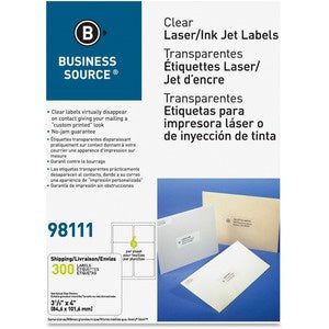 Clear Address Sheeted Labels