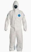 Tyvek Hooded Coverall w/Elastic Wrist & Ankle 25/Box