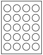 1" Circle Multipurpose Label Sheets