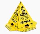 Trilingual "Do Not Stack" Pallet Cone 50/Pack