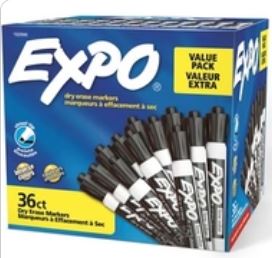 Expo Low-Odor Dry-Erase Markers 36/Pack
