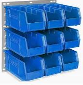 Akro Blue Rack/Mountable Storage Bins Each