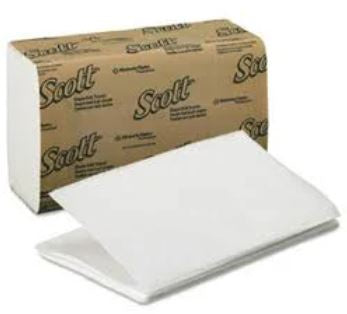 Scott Singlefold White Towels 16x250/Case