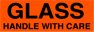 GLASS HANDLE WITH CARE 500/Roll