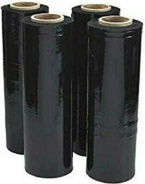 15"x80G Black Hand Wrap 15" 4Rolls/Case