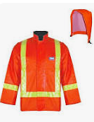 Orange Hi-Viz PVC Jacket Rainwear Each