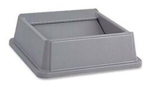 Rubbermaid Untouchable Swing Top Gray Each