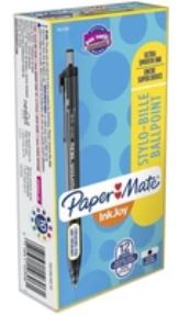 Paper Mate 1mm Inkjoy 300 Retractable Pens 12/Pack
