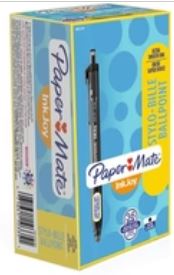 Paper Mate 1mm Inkjoy 300 Retractable Pens 12/Pack