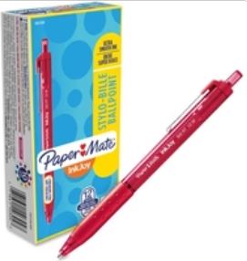 Paper Mate 1mm Inkjoy 300 Retractable Pens 12/Pack