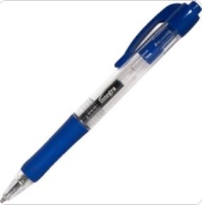 Integra Fine 0.5mm Retractable Gel Pens 12/Pack