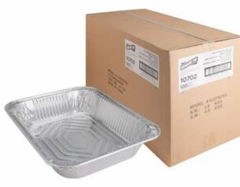 10x12 Deep Disposable Aluminum Pan 100/Case
