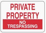 NO TRESPASSING