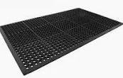 Grease Resistant 3'x5'x1/2" Mat Black Each