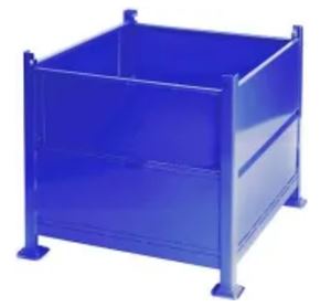 Steel Container 34.5x40.5x32.25 w/2 Half Gates