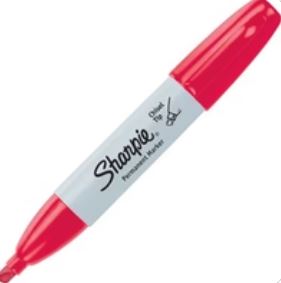 Sharpie Chisel Permanent Markers 12/Pack