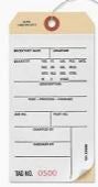 1 Part Stub Inventory Tag 1000/Case