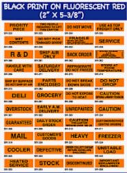 DANGEROUS GOODS 2"x5-3/8" 500/Roll