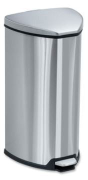 10 Gal Step-On Stainless Steel Receptacle Each