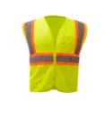 5 Point Lime Safety Vest Mesh Fabric Each