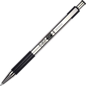Zebra Fine BCA F-301 Stainless Steel Ballpoint Pens 12/Pack
