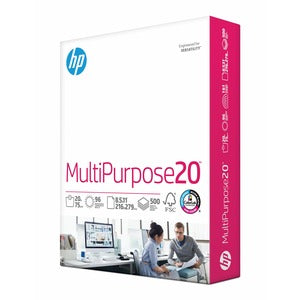 8.5"x11" 20lb HP Papers Multipurpose Smear Resistant Copy Paper