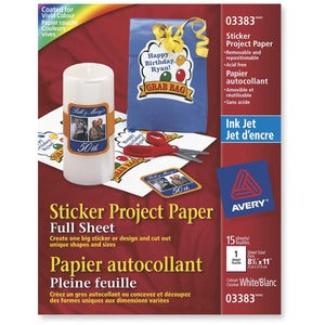 8-1/2"x11" Matte White Photo Paper 15Pack