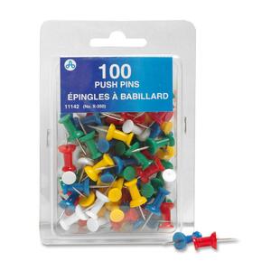 Assorted  1/4" Plastic Head Push Pin