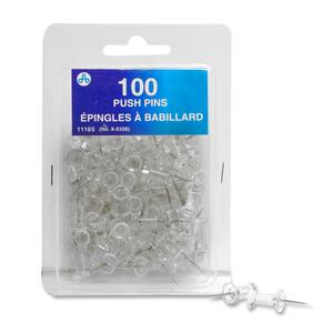 0.25" Clear Plastic Head Push Pin