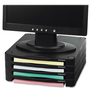 12.2"x13" Black Stackable Monitor Riser