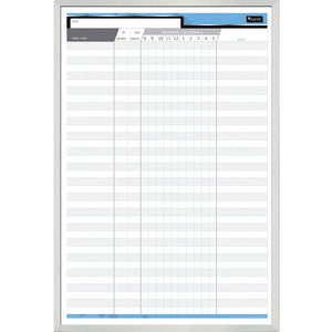 24"x36" Quartet Bilingual Personnel Dry-Erase Board