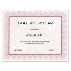 Regent Certificate