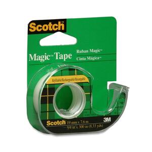 19mmx7.6m Scotch Magic Transparent Tape with Handheld Dispenser