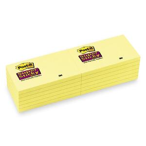3"x5" Canary Yellow Super Sticky Adhesive Notes