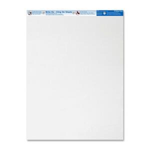 27"x34" White Write On Cling Easel Pad