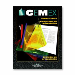 Blue Transparent Color Report Covers