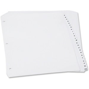 A-Z Poly Tab Index 3 Hole Divider